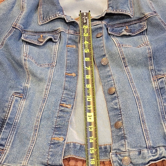 Time and Tru Size 12-14 (Girl) Kids Blue Jean Jacket - Picture 8 of 12